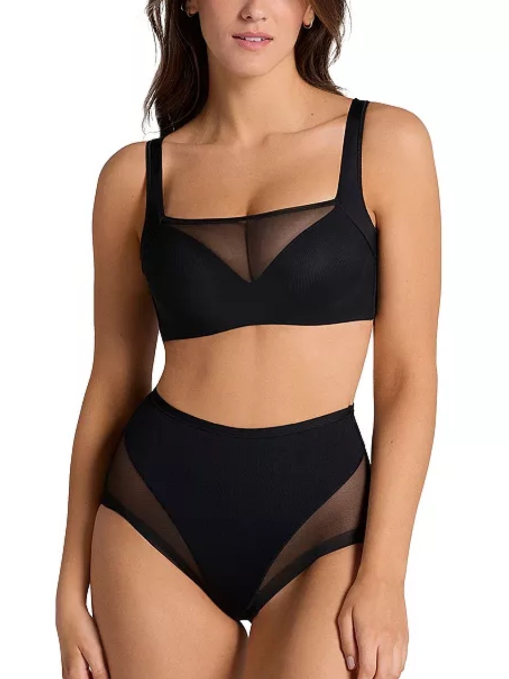 NEW Leonisa Black Undetectable Comfy Shaper Panty Size XL Ultra Soft Flex Fabric
